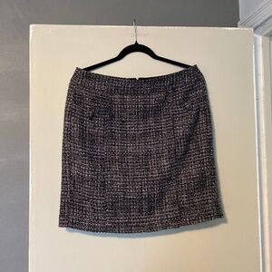 Banana Republic plaid tweed skirt size 10
